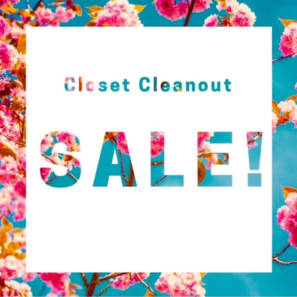 Closet Cleanout Sale 30% on bundle of 3 or more plus $5.95 shipping